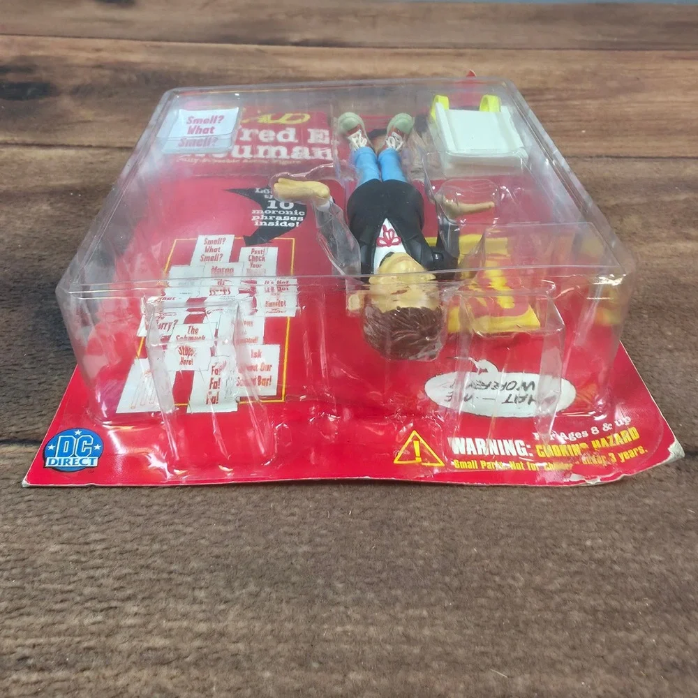 DC Direct Alfred E. Neuman Action Figure Adult OS Red Good MAD Magazine 1998